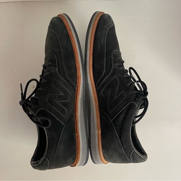 New Balance Classic Mens Suede Leather Oxford Shoes Black Size 10.5 - Picture 6 of 11